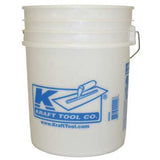 Mixing Bucket, 5 gal, Translucent, Plastic