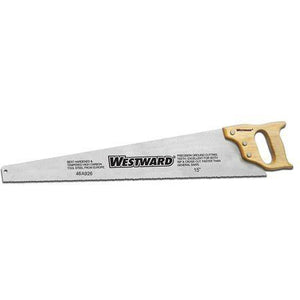 WESTWARD Hand Saw, Tool Box, 15 in Blade, 9 TPI, Wood