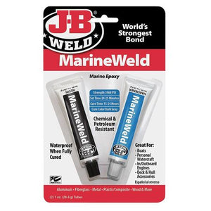 J-B WELD Marine Weld Epoxy Adhesive, Tube, 1.0 oz, Gray, 6 hr