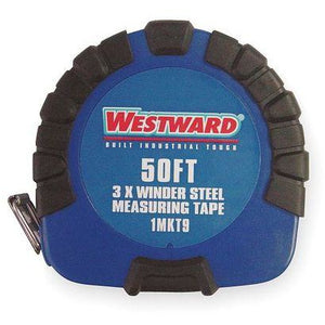 WESTWARD 50 ft Tape Measure, 3/8 in Blade