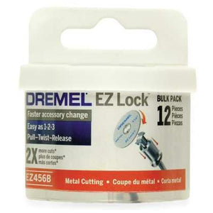 DREMEL E Z Lock Cut Off Wheel, 1 1/2 In Dia, Pk12