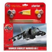 A55205 Medium Starter Set - Hawker Harrier GR1 1:72 - Swasey's Hardware & Hobbies