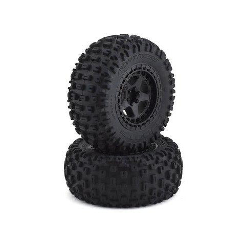 AR550042 Fortress SC Tire Set Glued Black (2)