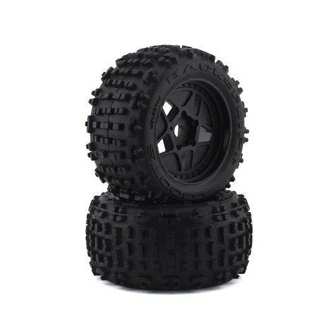 AR550050 Backflip LP 4S Tire 3.8 Glued Black (2)