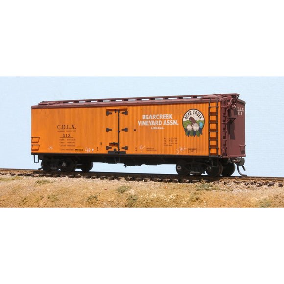 HO Scale Atlas Petersen Supply No.20002686 40' Wood Reefer Bear Creek Vineyards