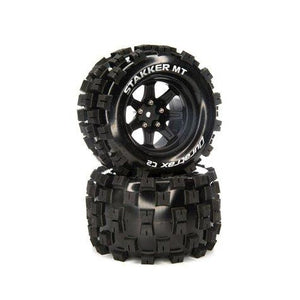 STAKKER MT 2.8 Mounted F/R C2 14mm Black (2)