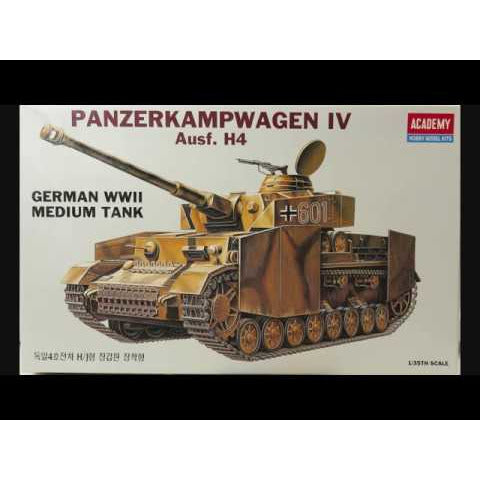 1/35 Scale Academy 1327 German Medium Tank Panzer IV Ausf H with Armor