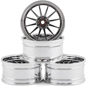 MST S-GD 21 Wheel Set (Silver/Black) (4) (Offset Changeable)