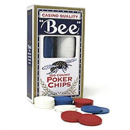 Bee poker Chips - 100 count