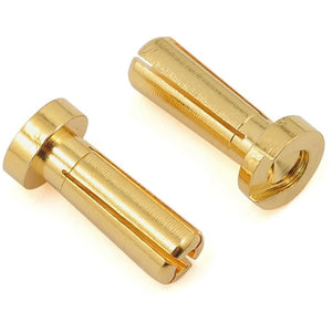 ProTek RC 4mm Low Profile "Super Bullet" Solid Gold Connectors (2 Male)