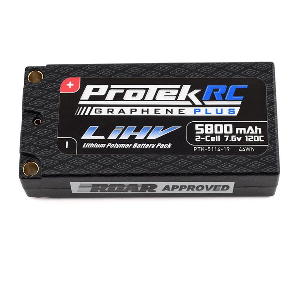 ProTek RC 2S 120C Si-Graphene + HV Shorty LiPo Battery (7.6V/5800mAh)