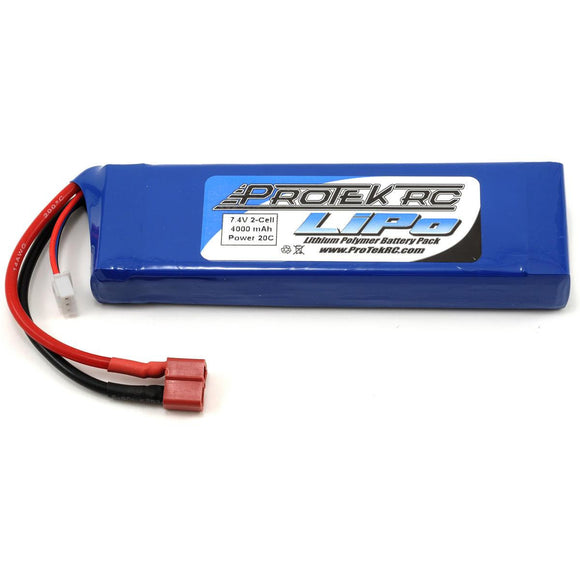 ProTek RC 2S LiPo 20C Battery (7.4V/4000mAh) (Receiver Battery)