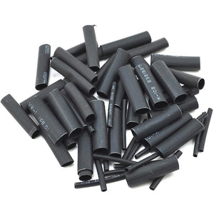 ProTek RC 1.5, 5, 6 & 8mm Shrink Tubing Assortment Pack (Black) (20) (1" Length)