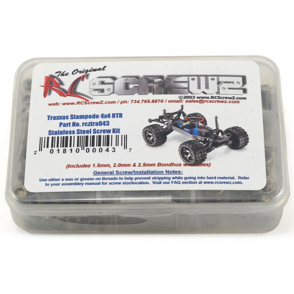 RC Screwz Traxxas Stampede VXL 4x4 Stainless Steel Screw Kit