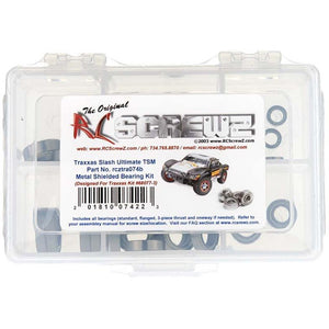 RC Screwz Mtl Shld Brng Kit Slash Ultimate TSM (68077-3)