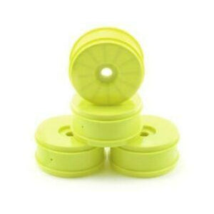 1/8 Velocity V2 Buggy Wheel, Fr & R, Yellow (4)