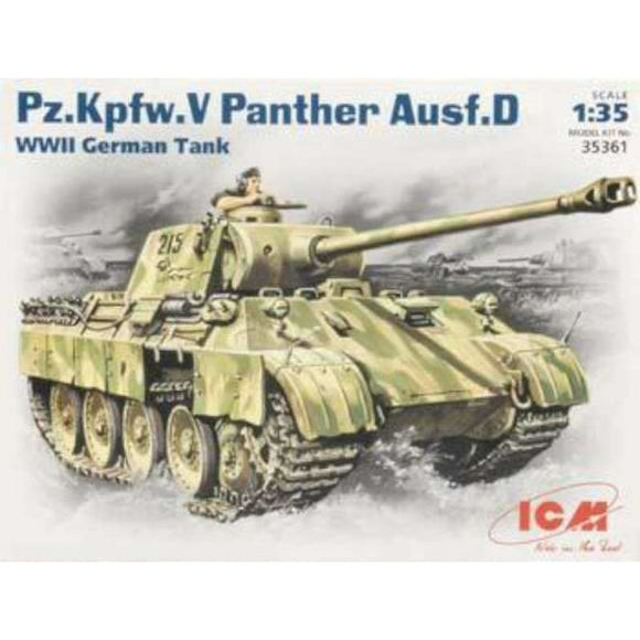 1/35 Scale ICM 35361 Pz.Kpfw.V Panther Ausf.D WWII German Tank