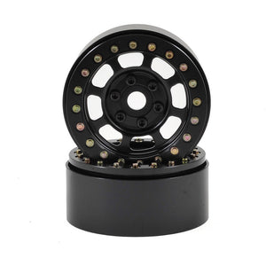 SSD RC Trail 1.9" Steel Beadlock Crawler Wheels (Black) (2)