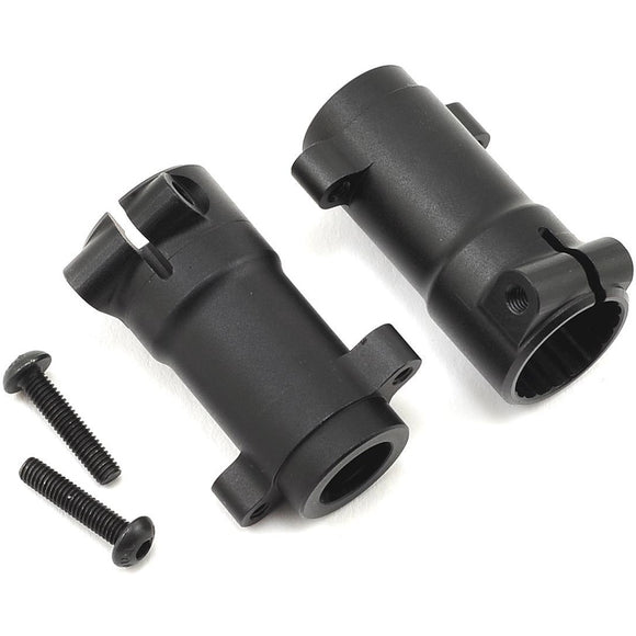 SSD RC SCX10 II Pro Aluminum Rear Lockouts (Black)