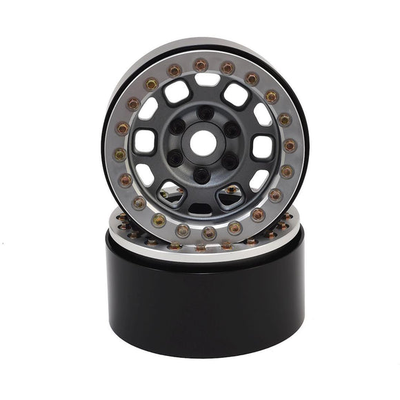 SSD RC 1.9” Contender Beadlock Wheels (Grey) (2)