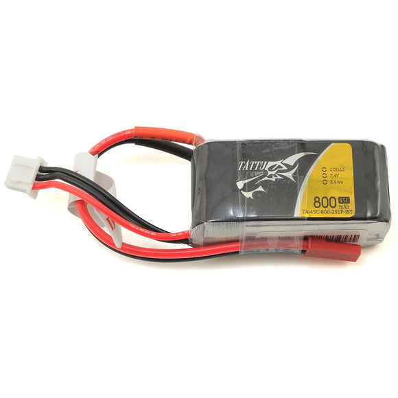 Tattu 2s LiPo Battery 45C (7.4V/800mAh)