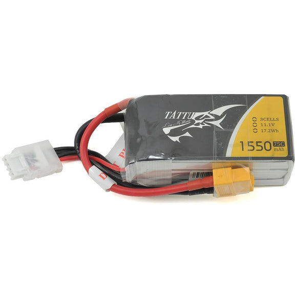 Tattu 3s LiPo Battery 75C (11.1V/1550mAh)