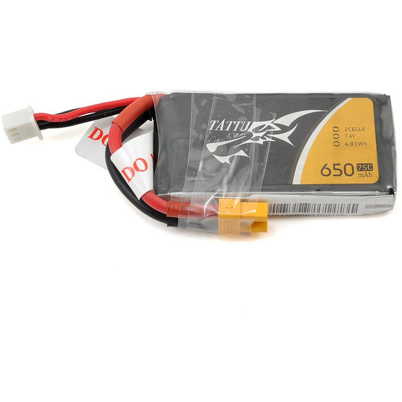 Tattu 2s LiPo Battery 75C (7.4V/650mAh)