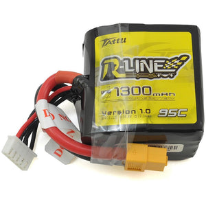 Tattu "R-Line" Square 4s LiPo Battery 95C (14.8V/1300mAh)