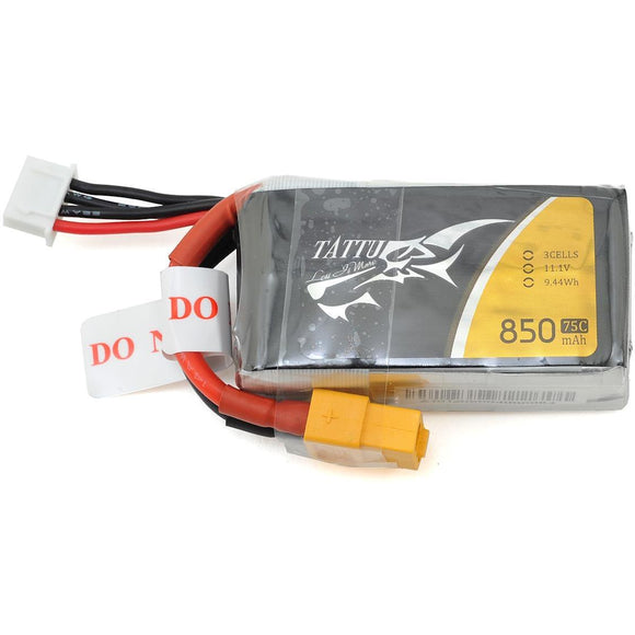 Tattu 3S LiPo Battery 75C (11.1V/850mAh)