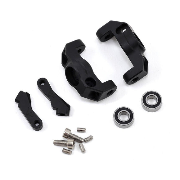 Vanquish Products Vaterra Twin Hammers HD Aluminum Steering Knuckles (Black) (2)