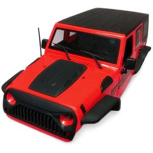 Xtra Speed Jeep Wrangler Hard Plastic Body Kit (Red) (313mm)