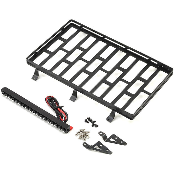 Xtra Speed SCX10 II Metal Cage Roof Luggage Tray w/Light Bar