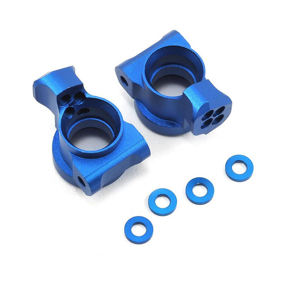 Yokomo 1.0° Aluminum Rear Hub Carrier (Blue) (2)