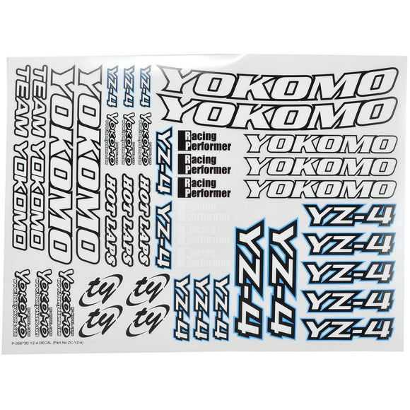 Yokomo YZ-4 Decal Sheet