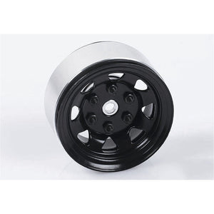 Stamped Steel Single 1.55" Black Beadlock Wheel